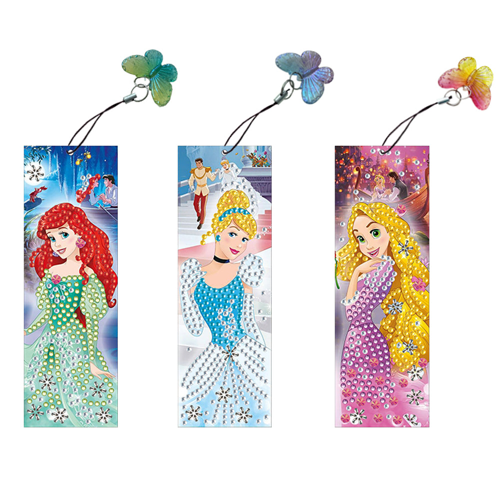 3Pcs Special Shape Animals 5D DIY Diamond Painting Bookmark for Reading Day Gift