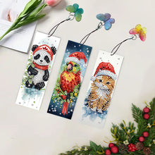 Load image into Gallery viewer, 3Pcs Special Shape Animals 5D DIY Diamond Painting Bookmark for Reading Day Gift
