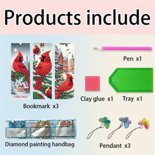 Load image into Gallery viewer, 3Pcs Special Shape Animals 5D DIY Diamond Painting Bookmark for Reading Day Gift
