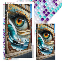 Load image into Gallery viewer, Diamond Painting - Full Round - Wall eyes ship sea (40*75CM)
