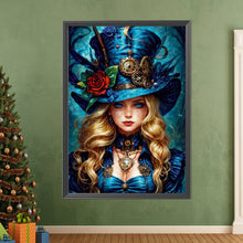 Load image into Gallery viewer, AB Diamond Painting - Full Round - Blonde punk girl (70*100CM)
