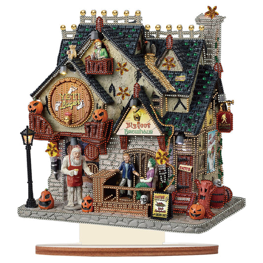 Special Shaped Halloween House 5D DIY Diamond Art Tabletop Decor for Beginner