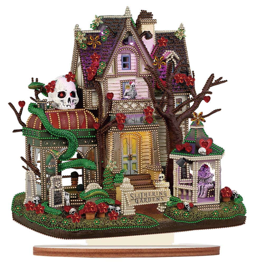 Special Shaped Halloween House 5D DIY Diamond Art Tabletop Decor for Beginner