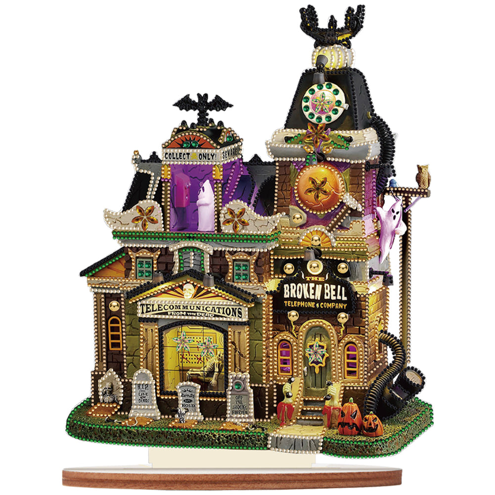 Special Shaped Halloween House 5D DIY Diamond Art Tabletop Decor for Beginner