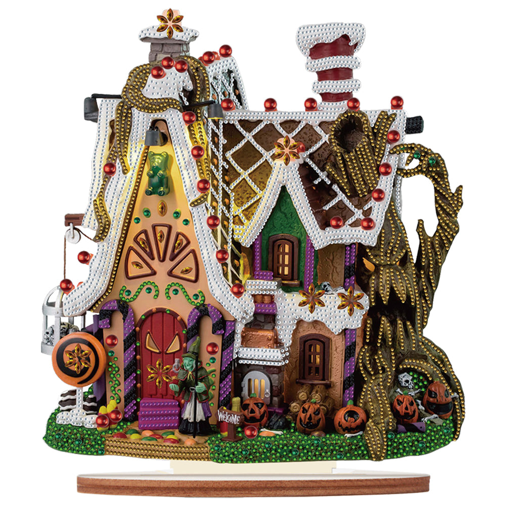Special Shaped Halloween House 5D DIY Diamond Art Tabletop Decor for Beginner