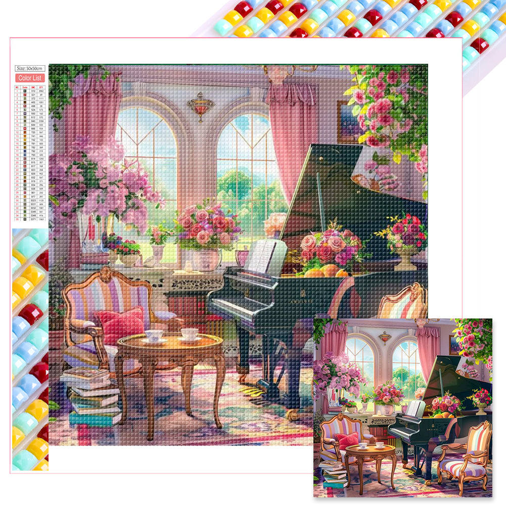 Diamond Painting - Full Square - Room corner (50*50CM)