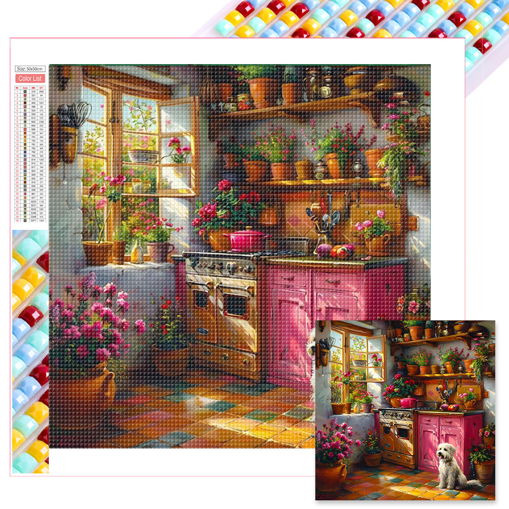 Diamond Painting - Full Square - Room corner (50*50CM)