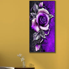 Load image into Gallery viewer, Diamond Painting - Full Round - Purple rose (45*85CM)
