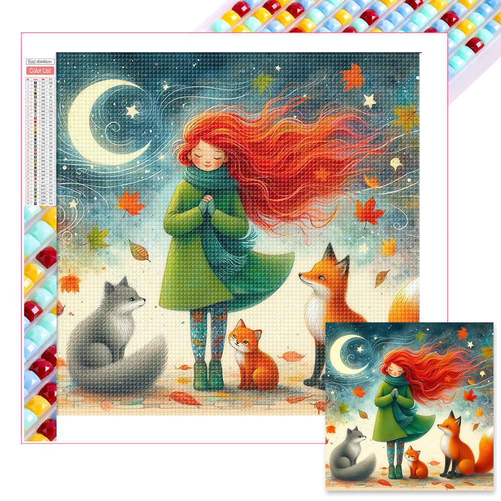 Diamond Painting - Full Square - Little girl (40*40CM)