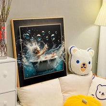 Load image into Gallery viewer, Diamond Painting - Full Round - 3D picture frame bath bubble girl (40*40CM)
