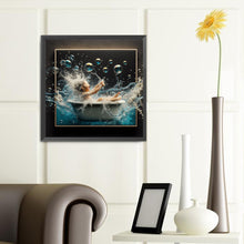 Load image into Gallery viewer, Diamond Painting - Full Round - 3D picture frame bath bubble girl (40*40CM)
