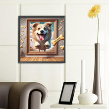 Load image into Gallery viewer, Diamond Painting - Full Round - 3D picture frame biscuit puppy (40*40CM)
