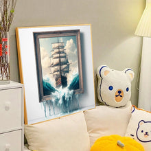 Load image into Gallery viewer, Diamond Painting - Full Round - 3D picture frame sailboat (40*40CM)
