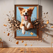 Load image into Gallery viewer, Diamond Painting - Full Round - 3D picture frame running puppy (40*40CM)
