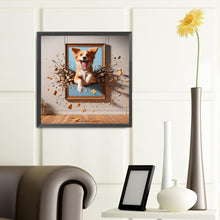 Load image into Gallery viewer, Diamond Painting - Full Round - 3D picture frame running puppy (40*40CM)
