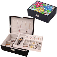 Load image into Gallery viewer, PU Partial Special Shaped Mandala Diamond Art Bracelet Organizer for Women Girls
