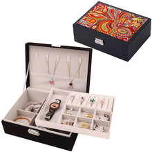 Load image into Gallery viewer, PU Partial Special Shaped Mandala Diamond Art Bracelet Organizer for Women Girls

