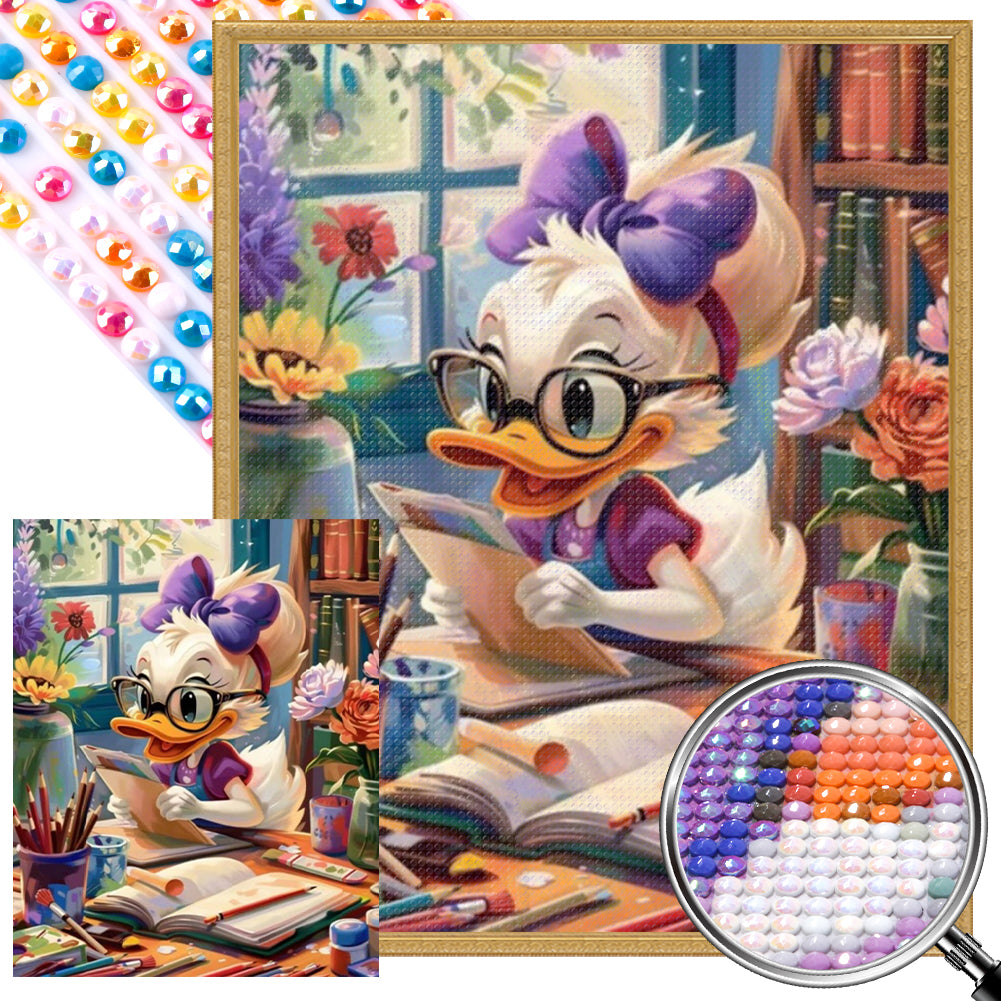 AB Diamond Painting - Full Round - Daisy duck (40*50CM)