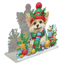 Load image into Gallery viewer, Acrylic Double Sided Christmas 5D DIY Diamond Art Paper Towel Storage Rack Decor
