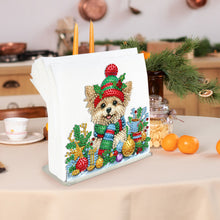 Load image into Gallery viewer, Acrylic Double Sided Christmas 5D DIY Diamond Art Paper Towel Storage Rack Decor
