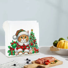 Load image into Gallery viewer, Acrylic Double Sided Christmas 5D DIY Diamond Art Paper Towel Storage Rack Decor
