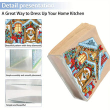 Load image into Gallery viewer, Acrylic Double Sided Christmas 5D DIY Diamond Art Paper Towel Storage Rack Decor
