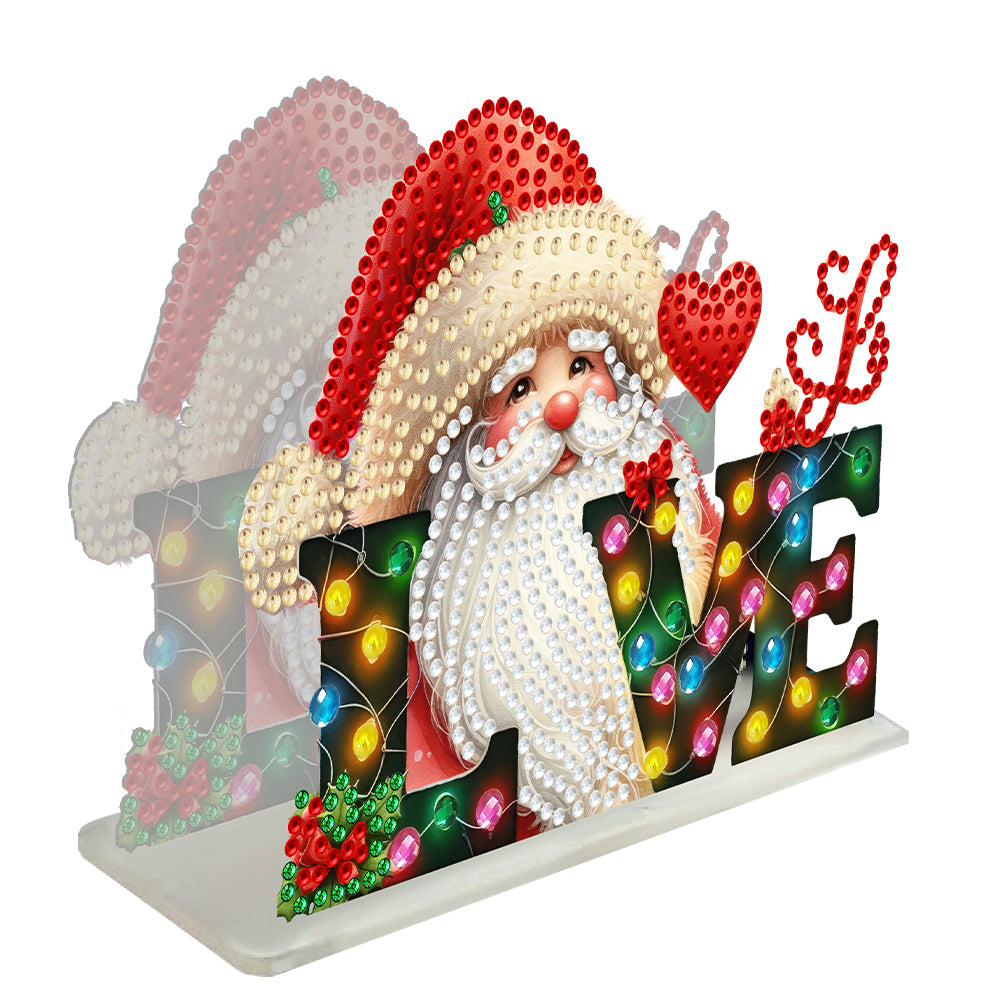 Acrylic Double Sided Christmas 5D DIY Diamond Art Paper Towel Storage Rack Decor