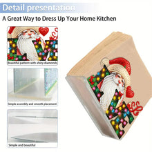 Load image into Gallery viewer, Acrylic Double Sided Christmas 5D DIY Diamond Art Paper Towel Storage Rack Decor
