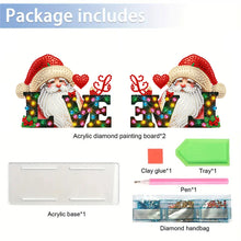 Load image into Gallery viewer, Acrylic Double Sided Christmas 5D DIY Diamond Art Paper Towel Storage Rack Decor
