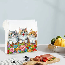 Load image into Gallery viewer, Acrylic Double Sided Christmas 5D DIY Diamond Art Paper Towel Storage Rack Decor
