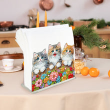 Load image into Gallery viewer, Acrylic Double Sided Christmas 5D DIY Diamond Art Paper Towel Storage Rack Decor
