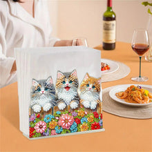 Load image into Gallery viewer, Acrylic Double Sided Christmas 5D DIY Diamond Art Paper Towel Storage Rack Decor
