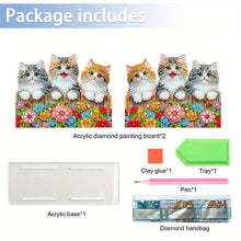 Load image into Gallery viewer, Acrylic Double Sided Christmas 5D DIY Diamond Art Paper Towel Storage Rack Decor
