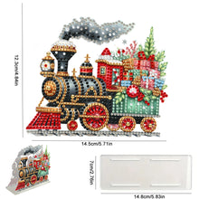 Load image into Gallery viewer, Acrylic Double Sided Christmas 5D DIY Diamond Art Paper Towel Storage Rack Decor
