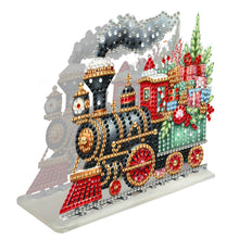 Load image into Gallery viewer, Acrylic Double Sided Christmas 5D DIY Diamond Art Paper Towel Storage Rack Decor
