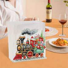 Load image into Gallery viewer, Acrylic Double Sided Christmas 5D DIY Diamond Art Paper Towel Storage Rack Decor
