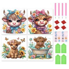 Load image into Gallery viewer, 4Pcs Partial Special Diamond Painting Set - Yak (30*30CM)
