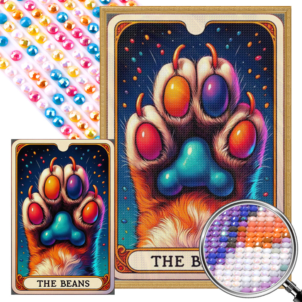 AB Diamond Painting - Full Round - Colorful bean paws (40*60CM)
