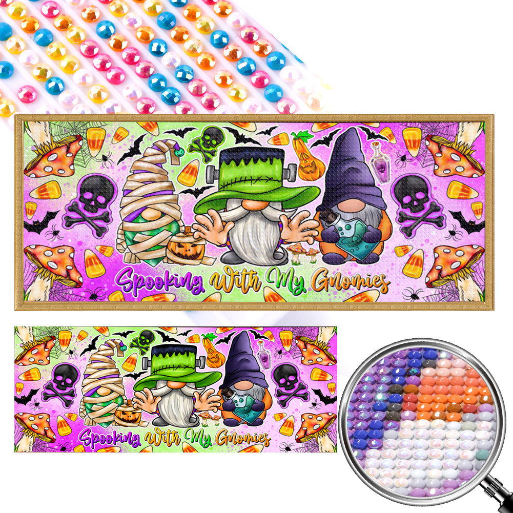 AB Diamond Painting - Full Round - Halloween goblins (90*35CM)