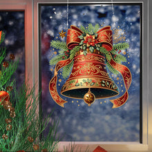 Load image into Gallery viewer, Acrylic Christmas Rhinestone Diamond Art Window Pendants for Garden Window Decor

