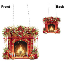 Load image into Gallery viewer, Acrylic Christmas Rhinestone Diamond Art Window Pendants for Garden Window Decor
