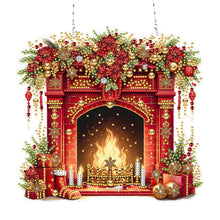 Load image into Gallery viewer, Acrylic Christmas Rhinestone Diamond Art Window Pendants for Garden Window Decor
