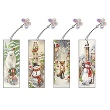 Load image into Gallery viewer, 4Pcs Special Shaped Colorful Pattern Diamond Painting Bookmark for Reading Lover
