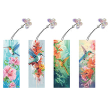 Load image into Gallery viewer, 4Pcs Special Shaped Colorful Pattern Diamond Painting Bookmark for Reading Lover
