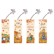 Load image into Gallery viewer, 4Pcs Special Shaped Colorful Pattern Diamond Painting Bookmark for Reading Lover
