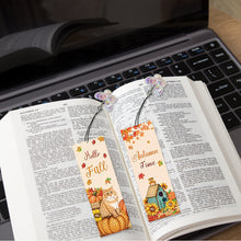 Load image into Gallery viewer, 4Pcs Special Shaped Colorful Pattern Diamond Painting Bookmark for Reading Lover
