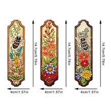 Load image into Gallery viewer, 3Pcs Special Shaped Animal Flower 5D DIY Diamond Art Book Mark for Reading Lover
