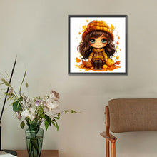 Load image into Gallery viewer, Diamond Painting - Full Round - Autumn pumpkin girl (30*30CM)
