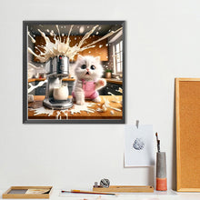 Load image into Gallery viewer, Diamond Painting - Full Round - Funny cat (40*40CM)
