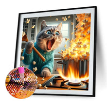 Load image into Gallery viewer, Diamond Painting - Full Round - Funny cat (40*40CM)
